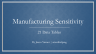 Manufacturing Business Analyzer: Price, Volume, Break-even Sensitivity Tables