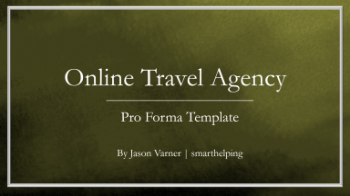 Online Travel Agency Projections: Ready-to-Use Financial Model