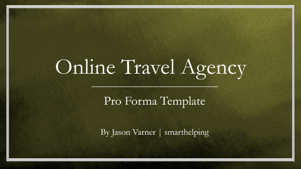 Online Travel Agency Projections: Ready-to-Use Financial Model - Eloquens