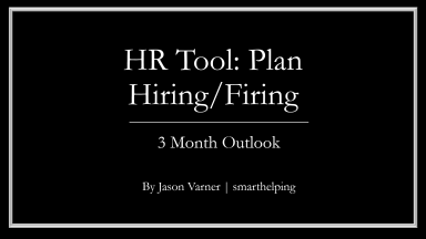 Human Resources Planning Tool in Excel: Headcount Requirement Forecasting