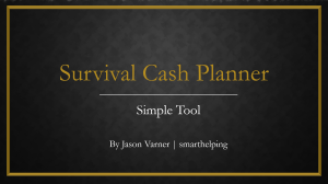 Survival Cash (personal or business) - Free Google Sheet Template