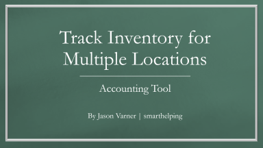 Inventory Tracking Excel Template - Multiple Locations