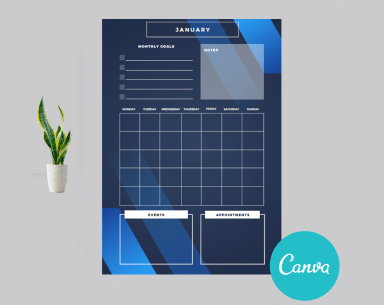 Colorful Monthly planner