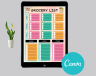 Colorful Grocery List Planner