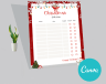 Christmas Gift List planner