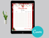 Christmas Gift List planner