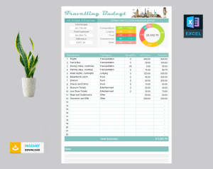 Travelling Expenses Template