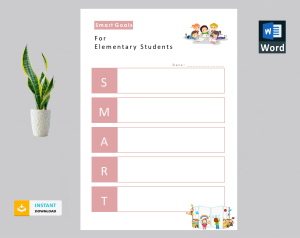 Smart goals for elementary student