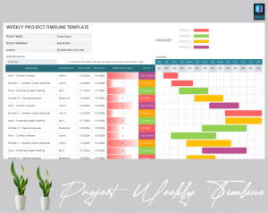 Project Weekly Timeline Template