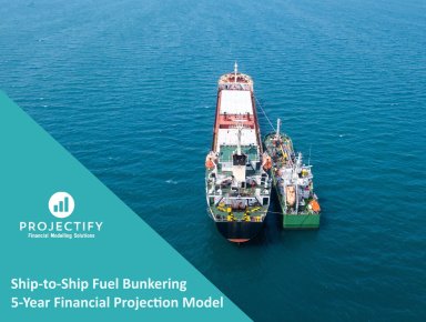 Ship-to-Ship Fuel Bunkering 5-Year 3 Statement Financial Projection Model