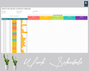 Employees Work Schedule Template
