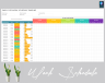 Employees Work Schedule Template