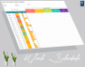 Employees Work Schedule Template