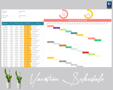 Employees Vacation Schedule Template