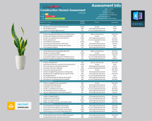 Construction Hazard Assessment Checklist Template