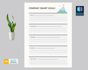 Company Smart Goals Template