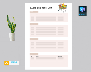 Basic Grocery List