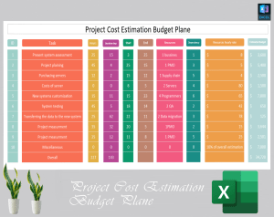 Project Cost Estimation Budget Plane