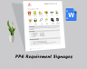 PPE Requirement Signages