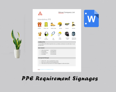 PPE Requirement Signages