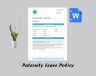 Paternity Leave Policy Template