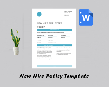 New Hire Policy Template