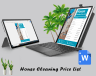 House Cleaning Price List Template