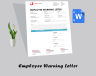 Employee Warning Letter Template