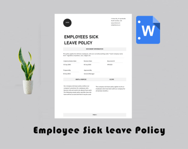 Employee Sick Leave Policy Template