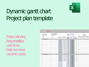 Gantt Chart | gantt project plan in ENG | Excel template