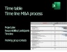 Time table | time line | project plan for a financing process | M&A document | Excel template | in English