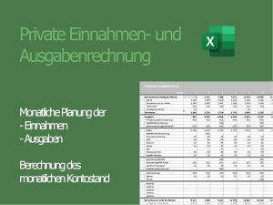 Private Finance | Private Einnahmen- und  Ausgabenrechnung - Private Kontenplaner - Budgetplanung
