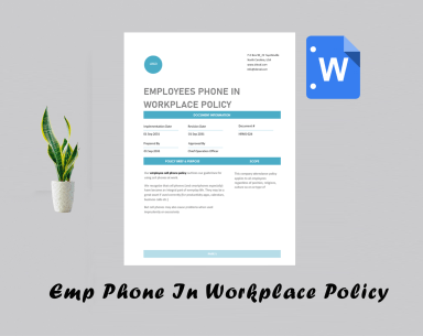 Emp Phone In Workplace Policy