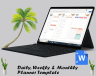Daily, Weekly & Monthly Planner Template
