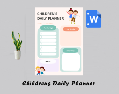 Children's Daily Planner