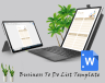 Business To Do List Template