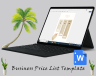 Business Price List Template