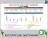 Real estate deal sheet summary