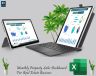 Monthly properties sales dashboard for real estate business