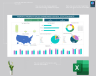 Monthly properties sales dashboard for real estate business