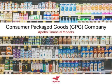 Consumer Packaged Goods (CPG) Company Financial Model and Valuation | Excel Template