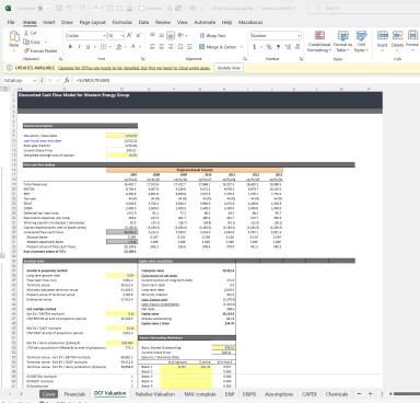 Oil & Gas Financial Model | Excel Template