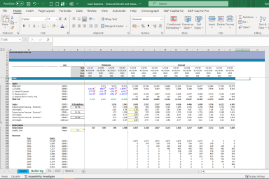 SaaS Company Financial Model and Valuation | Excel Template
