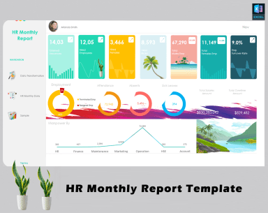 HR Monthly Report Template 01