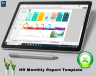 HR Monthly Report Dashboard - Human Resources Dashboard Microsoft Excel