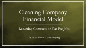 Home Services Business Financial Model