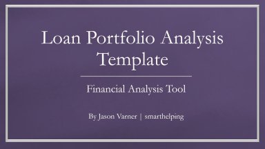 Loan Portfolio Analysis Template