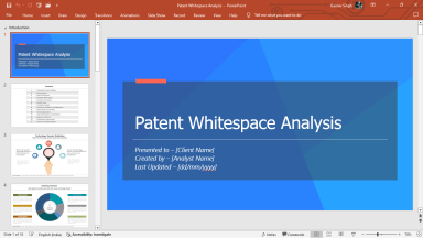 Patent Whitespace Analysis Templates