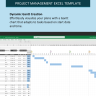Hourly Planner Gantt Chart Excel Template, Project Management Excel Spreadsheet Template, Daily Schedule By Hour