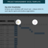 Hourly Planner Gantt Chart Excel Template, Project Management Excel Spreadsheet Template, Daily Schedule By Hour